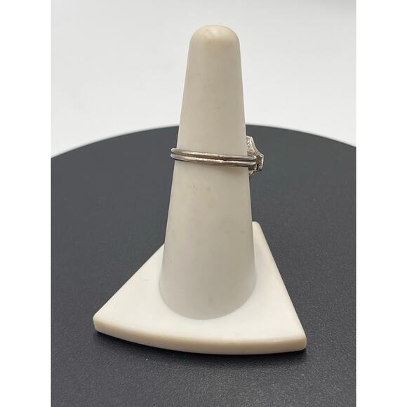 Sarah Coventry Vintage Silver Carved Hematite Roman Soldier Centurion Adj Ring 7 - Picture 4 of 8